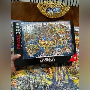 Anatolian ‘Wonderful World Map’ 3,000 pc Jigsaw Puzzle by Maria Rabinsky
